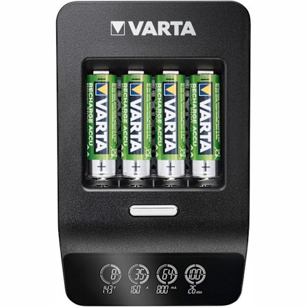 Batteriladdare LCD Ultra Fast Charger AA/AAA inkl 4xAA