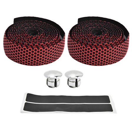 Hurtigtørkende Anti-skli Syntetisk Svamp Styreteip for Sykkel Sykling Rød