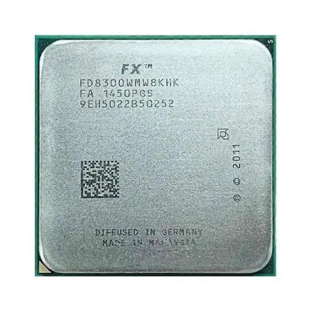 FX-8300 CPU - Socket AM3+ 8 ydintä 8 säiettä 3,3 GHz 8 Mt L3-välimuisti 95 W.