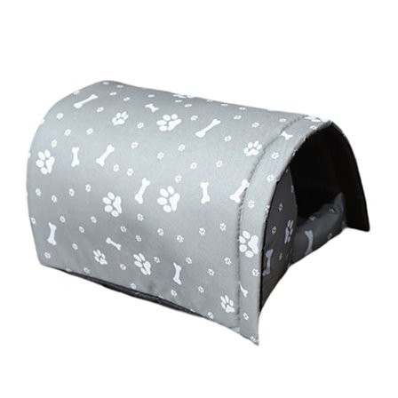 Udendørs kattehus vandtæt varmeste udendørs kattehus vaskbart vejrbestandigt kæledyrshus til spredte kæledyr grå