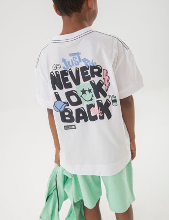 Boboli Knit T-Shirt - White - 122