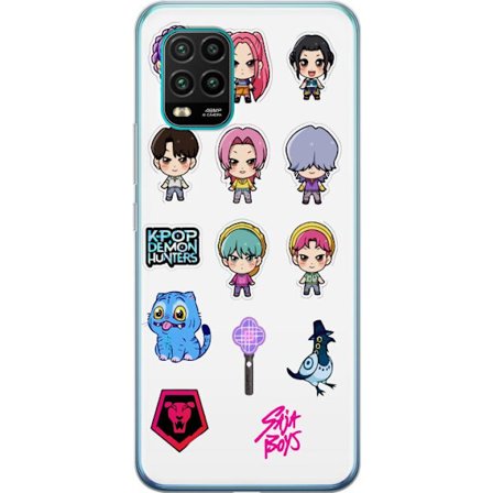 Kompatibel Mobilcover til Xiaomi Mi 10 Lite 5G Kpop Demon Hunters Chibi Idol Karakterer Søde Anime Tegneserie Stil