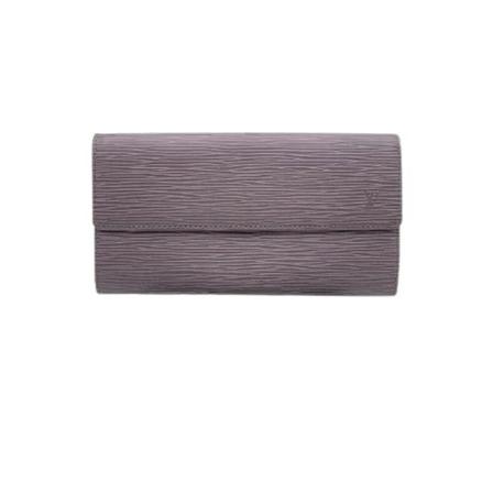 Louis Vuitton Vintage, Pre-owned Leather wallets Grijs, Dames, Maat:ONE Size,leer