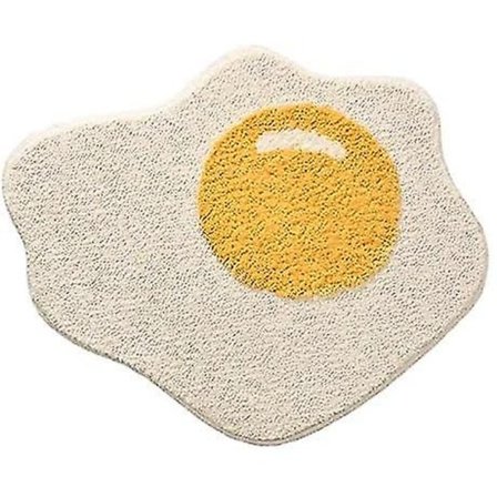 Liseng Rolig Badrumsmatta Äggmönster Entré Kök Sovrum Chic Dörrmatta