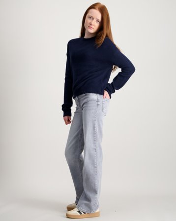 Kids ONLY KOGJUICY HW WIDE LEG REA707 DNM Grijs Jeans Meisjes - Kids Brand Store