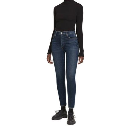 Agolde, Skinny Jeans Blauw, Dames, Maat:W29,stretch