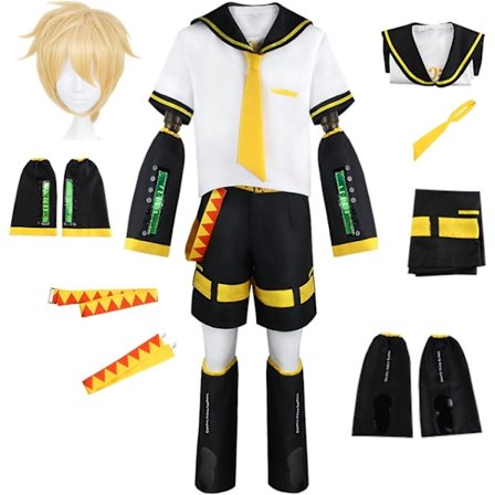 Rin Cosplay Len Cosplay Kostym Miku Cosplay Klänning Uniform Halloween Party Uniform Full Set