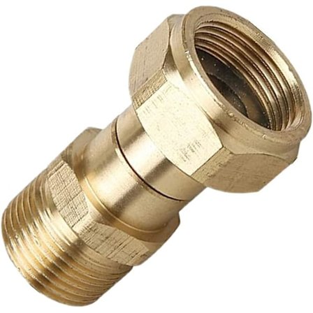 Högtryckstvätt Swivel Joint Mässing Han M22 Slangadapter för Bilrengöring Vattenpistol 14mm Invändig Gänga Koppling