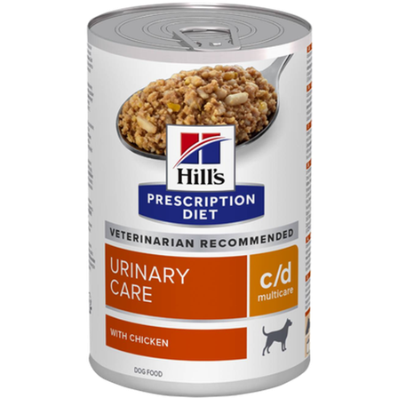 Hill's Prescription Diet Dog - c/d Multicare Urinary Care Chicken Canned - Wet Dog Food 370 g - Hund - Hundefôr & hundemat - Veterinærfôr for hund - 