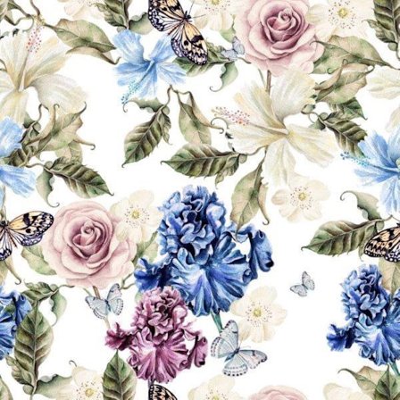 Servietter Blomsterfjäril 33x33cm 20-pak