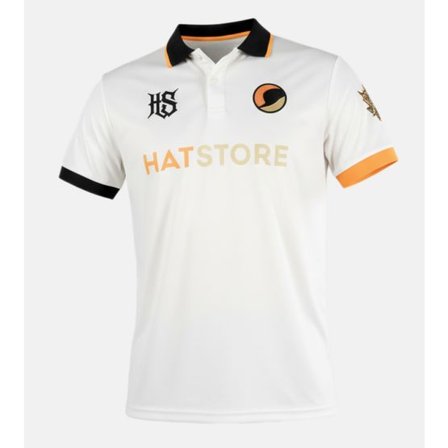 Hatstore - Vit T-Shirt - "Hatstore Stone Football Shirt " @ Hatstore