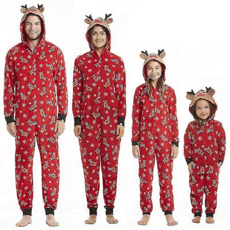 Familie Julepyjamas Jule Outfit til Forældre og Børn