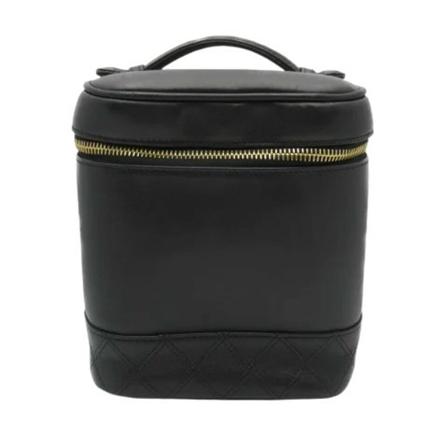 Chanel Vintage Pre-owned Læder hndtasker Sort, Dame Vintage Tasker, Størrelse: ONE Size