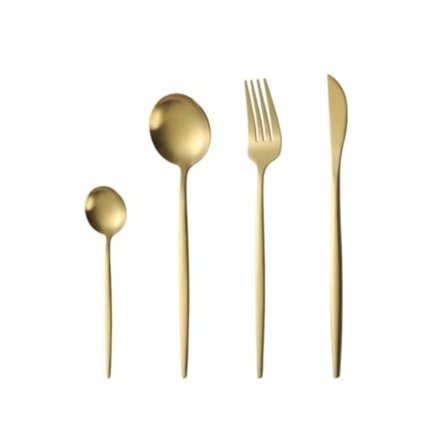 TRUYUETY Bestickset i rostfritt stål för 2 personer - Perfekt för hemmabruk