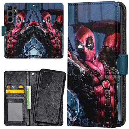 Samsung Galaxy S24 Ultra - Plånboksfodral/Skal Deadpool