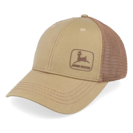 John Deere - Beis trucker Gorra - Waxed Cotton Twill/Soft Mesh Brown Trucker @ Hatstore