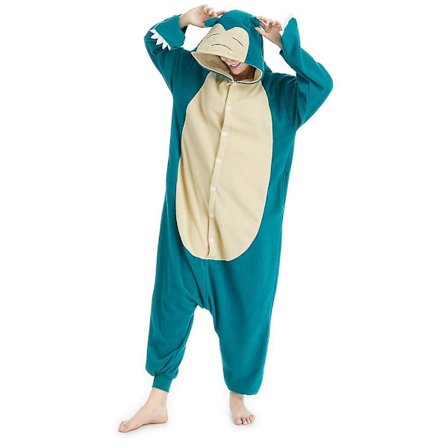Reedca Snorlax Voksen Onesie Halloween Cosplay Kostumer Anime Pyjamas til kvinder og piger, knaplukning