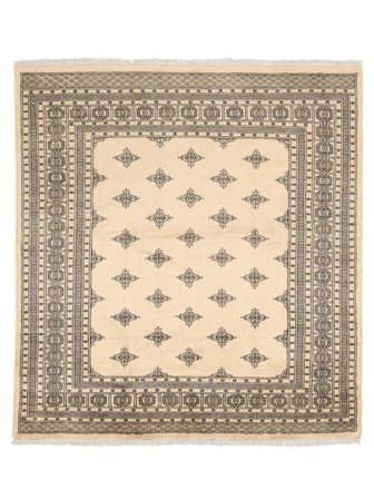 Orientalisk Pakistan Bokhara 2Ply Matta 196X210 Kvadratisk Brun/Beige Ull, Pakistan