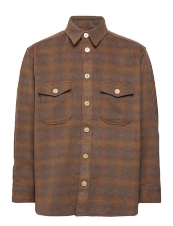 Barba Ls Shirt Brown AllSaints