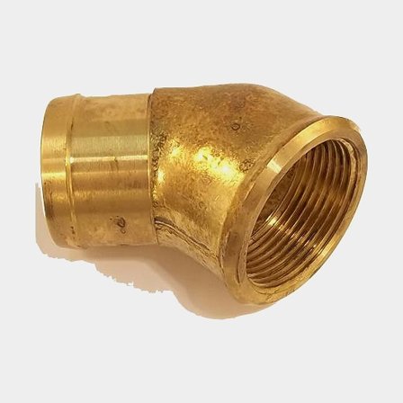 Slangnippel, inv. ¾" x 25 mm slang, 45°