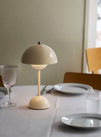 FLOWERPOT VP9 OPPLADBAR. IVORY