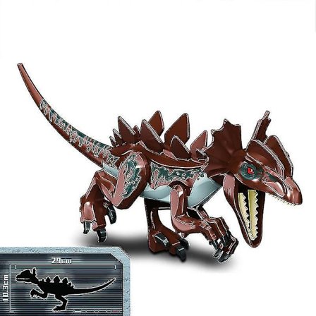 1 stk. Jurassic Stor Størrelse Dinosaur Byggeklosser T-rex Quetzalcoatlus Spinosaurus Actionfigurer Leker for Barn