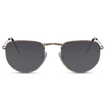 Solbriller - Gullinnfatning med sort linse