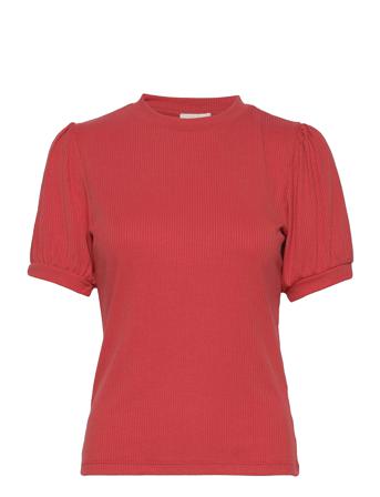 Johanna Tee T-shirts & Tops Short-sleeved Röd Minus