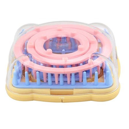 Vevsett, strikkevev, strikkegarn, rund, firkantet og flerfarget strikkegarn Ullteppe blomsterball Maker