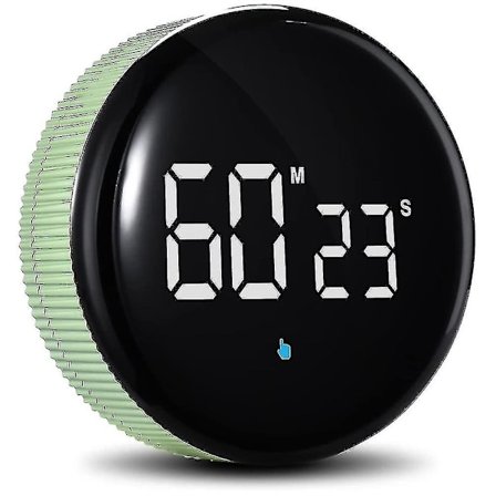 Laderbar Kjøkken- og Produktivitetstimer med Magnetisk Festesystem og LED-Skjerm, Digital Klassetimer (-yuhao