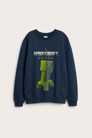 Kappahl | Sweatshirt Minecraft Mörkblå 158/164 | Mörkblå