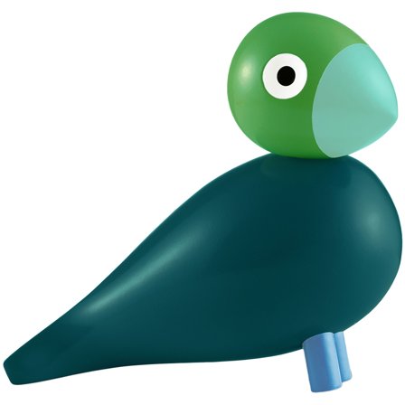 Kay bojesen Årets fugl 2026 Birk 12,5 cm, mørkegrønn