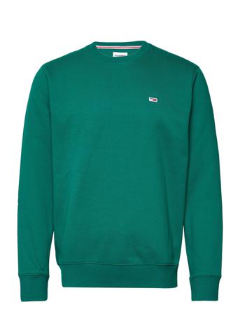 Tjm Regular Fleece C Neck Svetari Collegepaita Vihreä Tommy Jeans