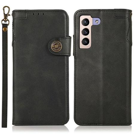 Khazneh Samsung Galaxy S22 Plus Fodral Magnetisk Mässing Svart