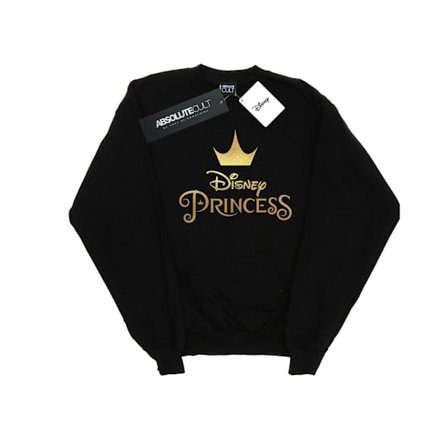 Disney Dam/Dam Princess Crown Logo Sweatshirt S Svart