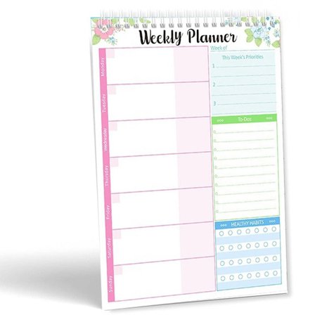 To Do-liste notatblokk med spiralbundet daglig planlegger notatblokk Unda Style1 KLB