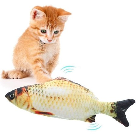 Elektrisk Kattelegetøj Med Katteurt Interaktivt Legetøj Til Kat Pludselig Tyggelegetøj Simuleringsfisk Kattelegetøj,c
