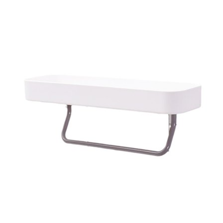 Hylla med avtagbar handduksstång för badrum, badkar, handfat, kök, självhäftande