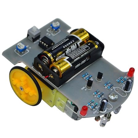 Linjeföljande spårnings smart bil kit, montera enkel smart robot, patrullprojekt linjeföljande robot för vetenskapsskola Stem student barn