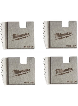 Milwaukee 48361110 Gjengebakkesett 1-1/4" NPTS HS, 4-pakk, Håndverktøy