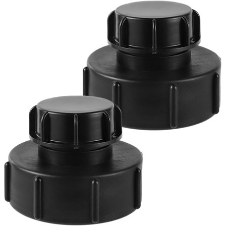 IBC Tank Adapter 2-pakning, S100 x 8 til S60 x 6 Reduksjon, Grov gjenge med IBC Tanklokk S60 IBC, Endestykke, Hageslangekranadapter