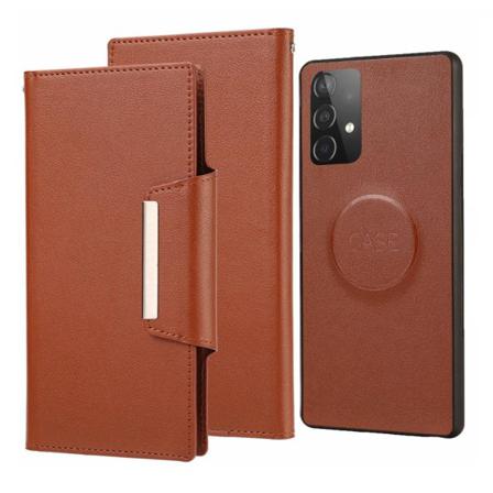 Samsung A52 / A52s Dolizma 2 I 1 Magnet Plånboksfodral - Brun Brun