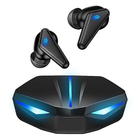 Bluetooth 5.1 Gaming-hörlurar med låg latens, trådlöst headset med brusreducering, vattentäta Hifi-hörlurar för spel