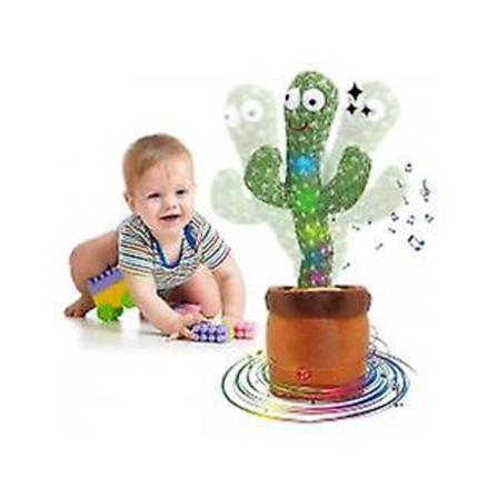 Dansende kaktus legetøj, taler Gentag sang Sunny Cactus Toy (120 sange) -ES yellow 1pcs