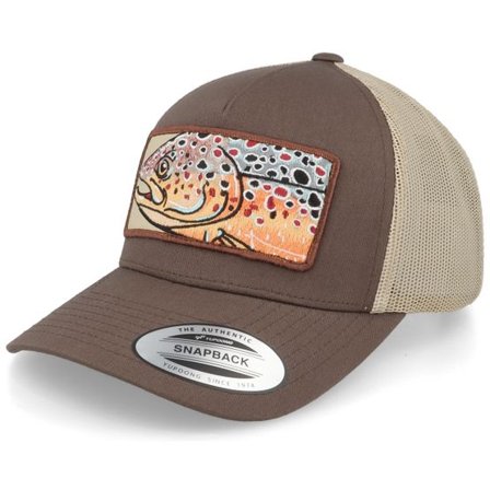 Skillfish - Brun trucker Keps - Big Trout Patch Brown/Khaki Trucker @ Hatstore