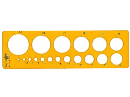 ARDA Mall 18 cirklar - Lyreco - Skola och förskola - Pennor och tillbehör - Linjaler och gradskivor