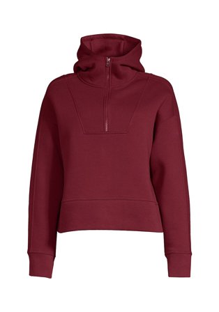 Casall Oversized Zip Hoodie Evening Red S, Tøj & Bolig, Træningstøj, Træningsbluser