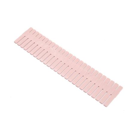 4 kpl laatikonjakaja Organizer Muovinen laatikon säilytysosio Koti Säädettävä Limityslauta Vaaleanpunainen Pitkä 37x7cm