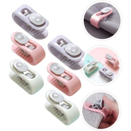 Dyneklemmer, 6 stk., Dyneklemmer til dyner, Dyneklemmer til indvendige dyner, Dyneklemmer de bedste, 3 farver