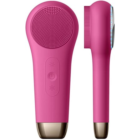 Sonisk Ansigtsrensebørste, Dybderensende og Eksfolierende Værktøj med Zoneinddelt Silikonehoved, Vibration og Varmetilstand for Effektiv Pore